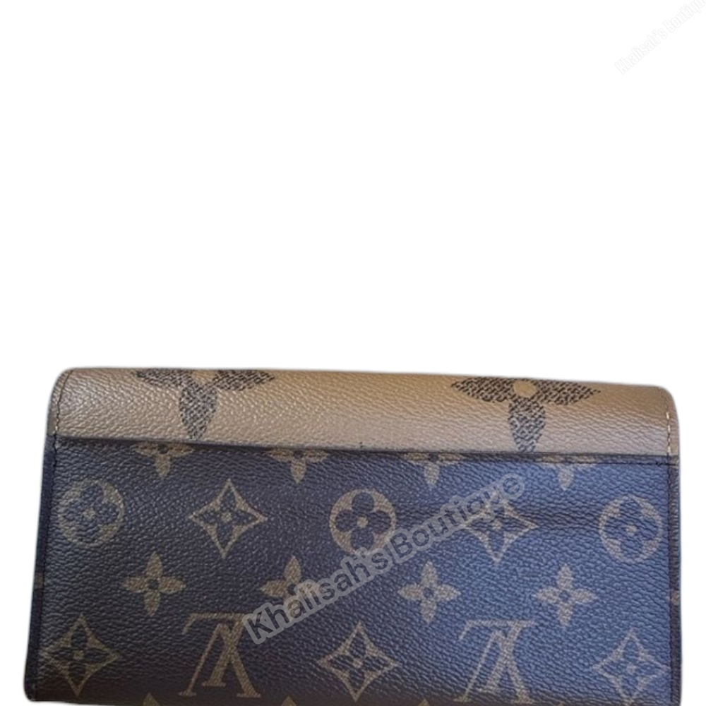 MSRP $885 LOUIS VUITTON LV REVERSE MONOGRAM M80726 Sarah Wallet - Picture 8 of 16
